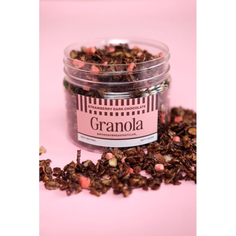 

Dark Chocolate Strawberry Granola
