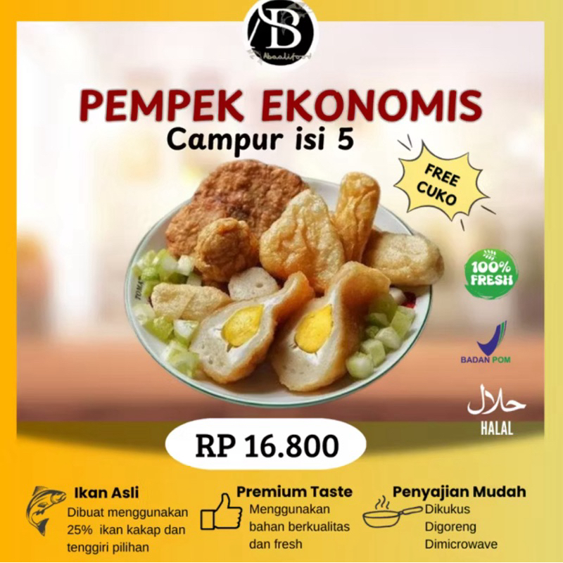 

GARANSI 100% Pempek Asli Palembang Ikan Tenggiri Kakap Empek Empek Ekonomis Mpek-mpek Frozen Mix Ikan Tenggiri Pempek BPOM Pempek Halal MUI Pempek Garansi Paket isi 5 Jogja Pempek Lengkap Pempek Campur Pempek Abaali