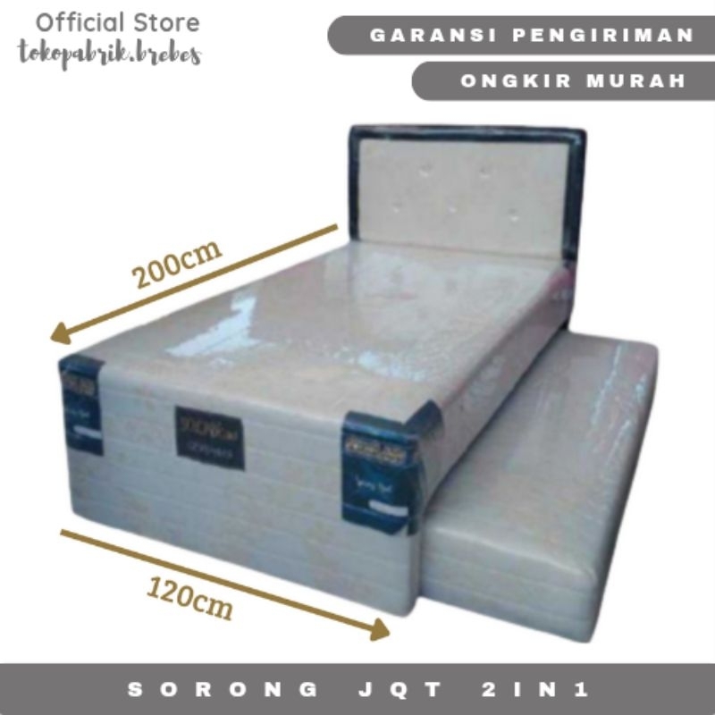 Kasur sorong 2in1 polos bed sorong 2in1 karakter anak kasur sorong termurah