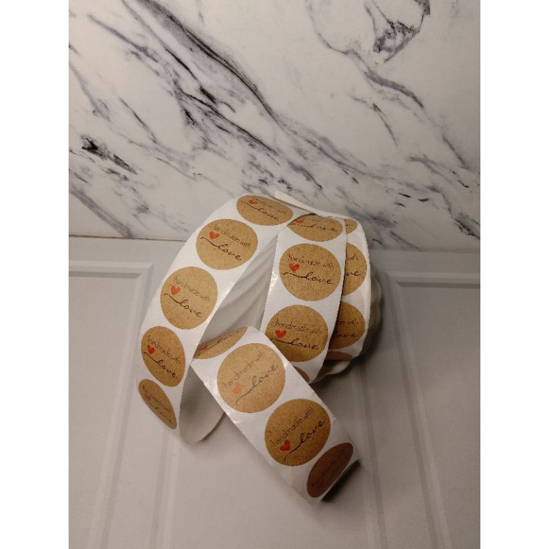 

500 Stiker Produk "Handmade with love