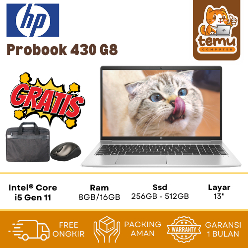 Laptop Hp Probook 430 | 440 G8  | Core i5/i3 Gen 11 16GB SSD 512GB - Second Mulus