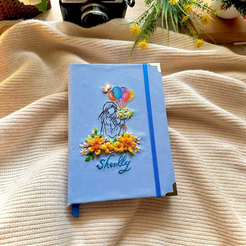 

Custom Notebook (cover sulam Cyan)