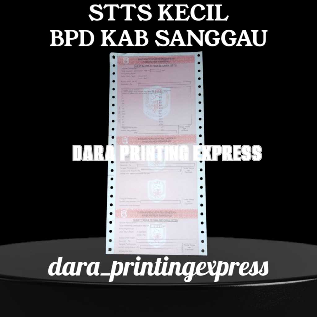 

(SANGGAU) KERTAS PRINTER CETAKAN HVS NCR CONTINUOUSFORM SPPT STTS DHKP SSPD PBB MURAH BISA NEGO