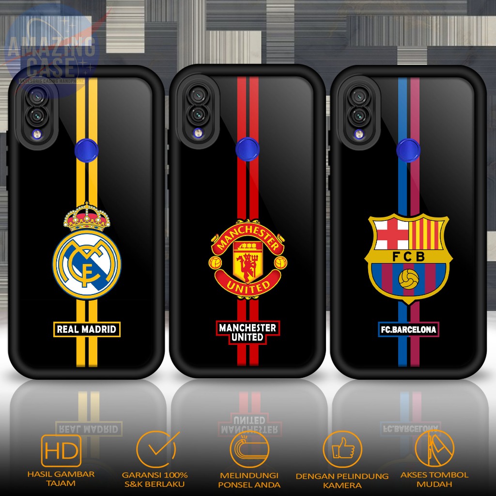 Softcase Glass kaca For REDMI NOTE 7 NOTE 7 PRO FTBL Casing Handphone Case Hp Procamera