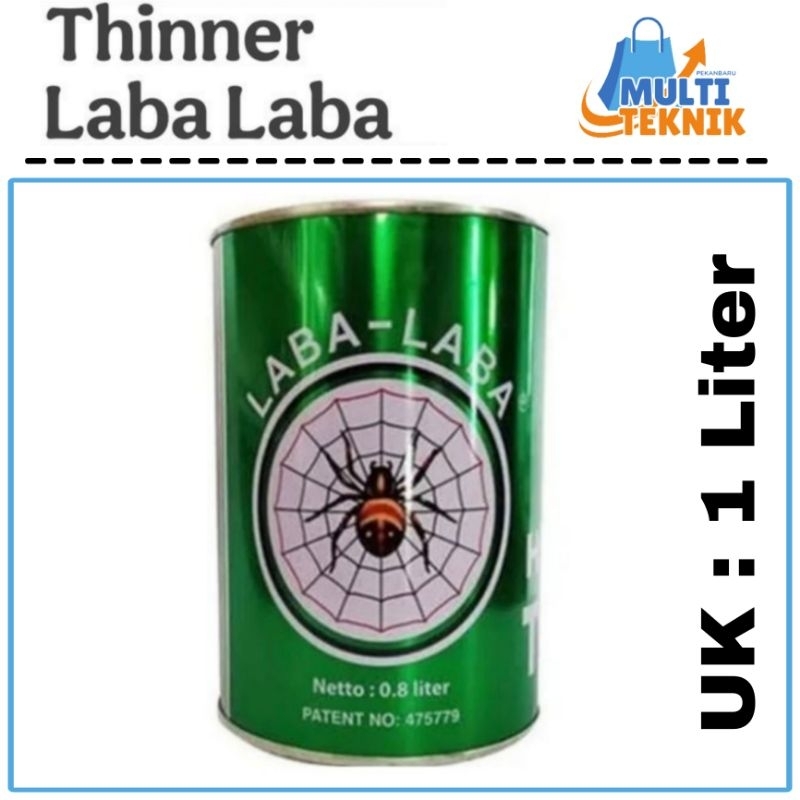Thinner Laba Laba Tiner Thiner Tinner Laba-Laba 1 Liter Pengecer Cat