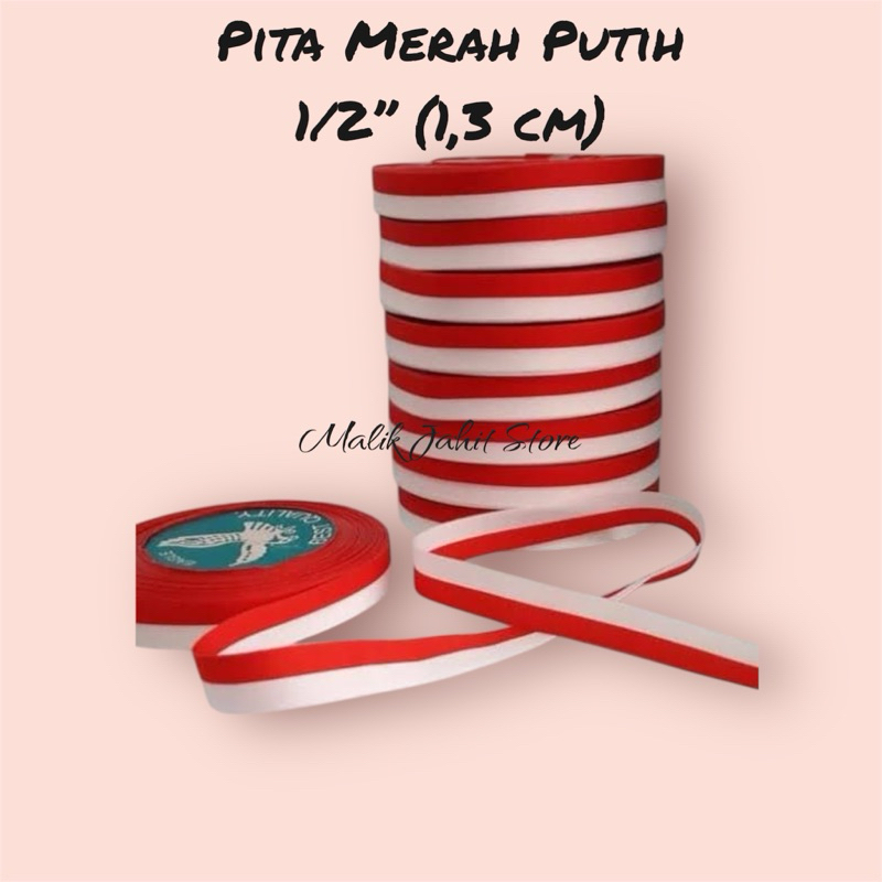 

Pita Merah Putih 1/2” (1,3 cm)