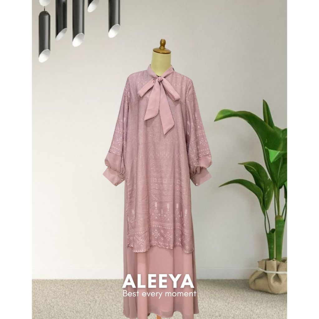 Aleeya Dress by MDLY -  Gamis MDLY Terbaru ori Dress Muslim Gamis MDLY Gamis Dress Dress Premium Gam