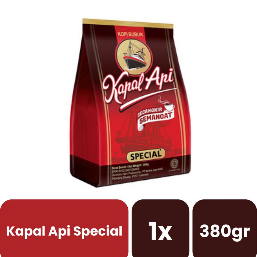

Kapal Api Special 380gr Merah Kopi Hitam