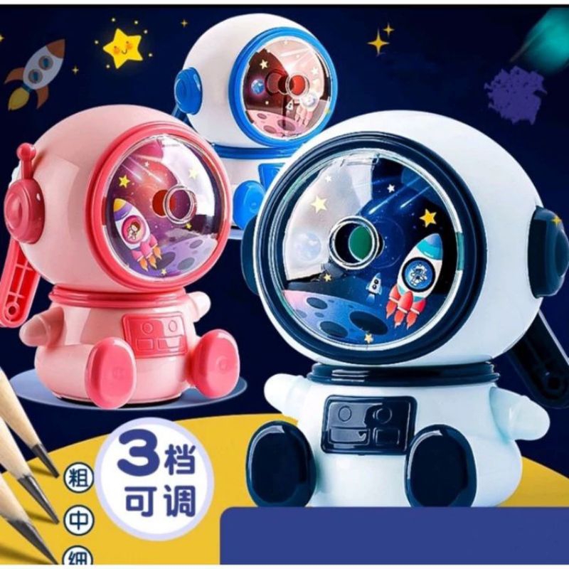 

NP-0062 / NP-0063 Serutan pensil meja astronot / Serutan pensil karakter lucu