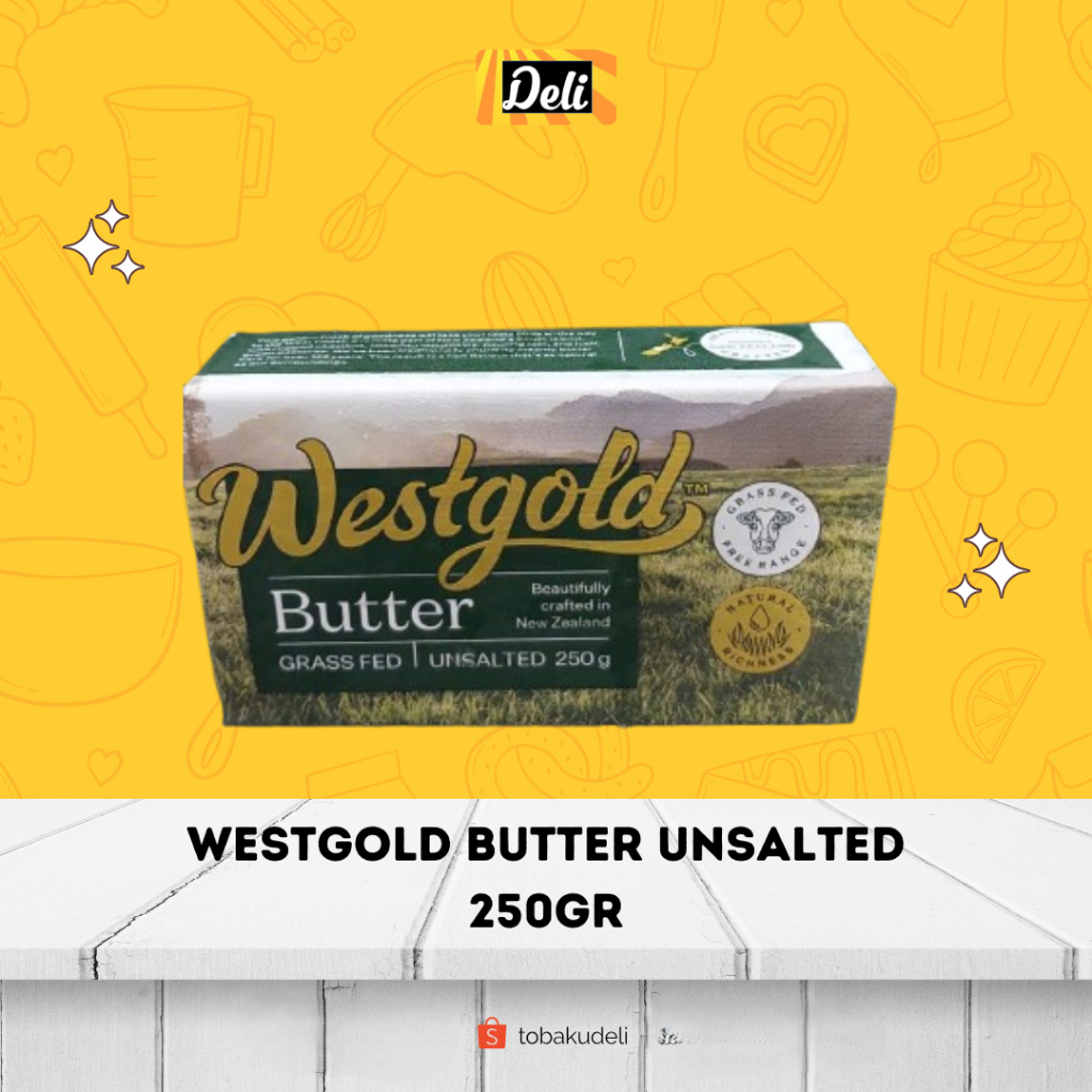 

Westgold Unsalted Butter Mentega Tawar 250gr