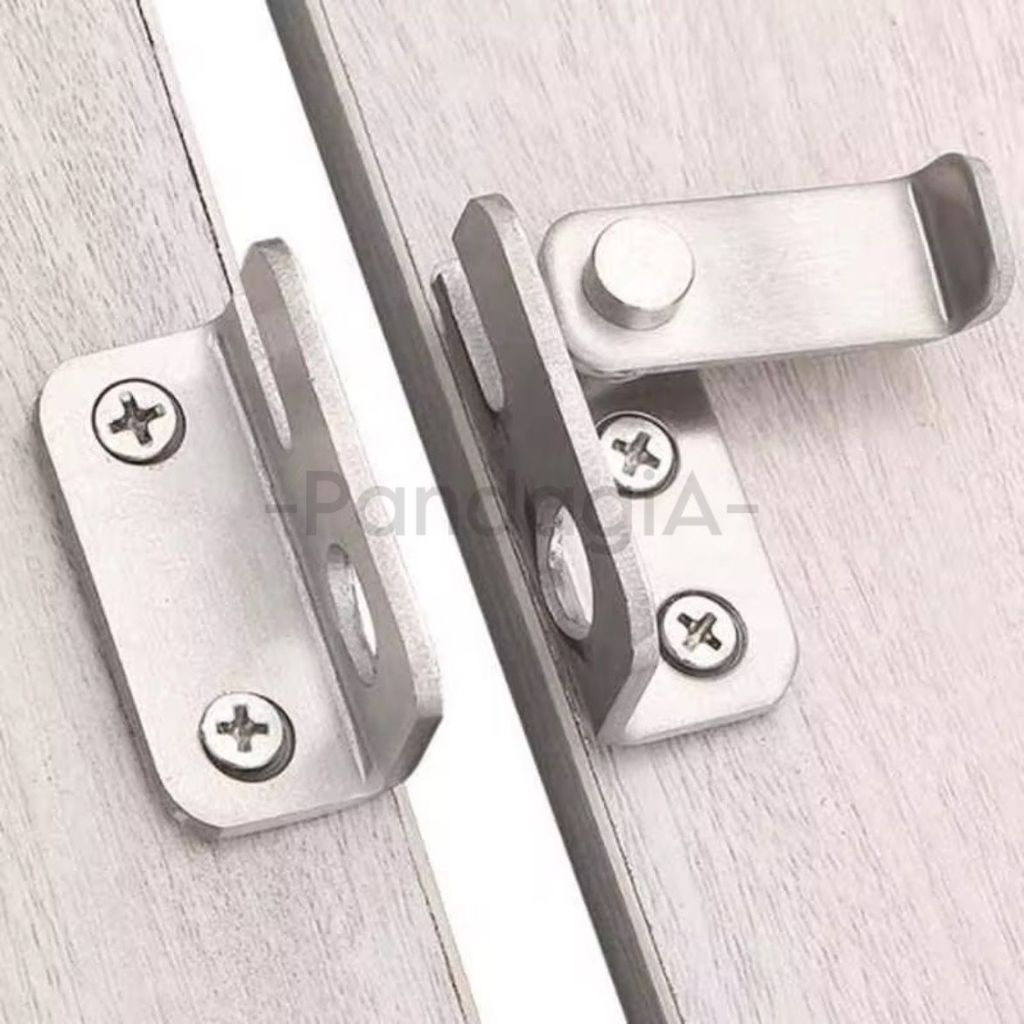 Slot Pintu Geser Bahan Stainless Pengaman Pintu Sliding Stainless Stell Kunci Slot Pintu Geser