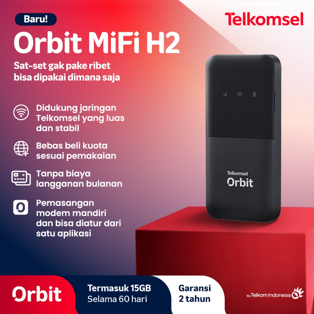 MiFi 4G LTE Huawei E5576 E5586 Telkomsel ORBIT