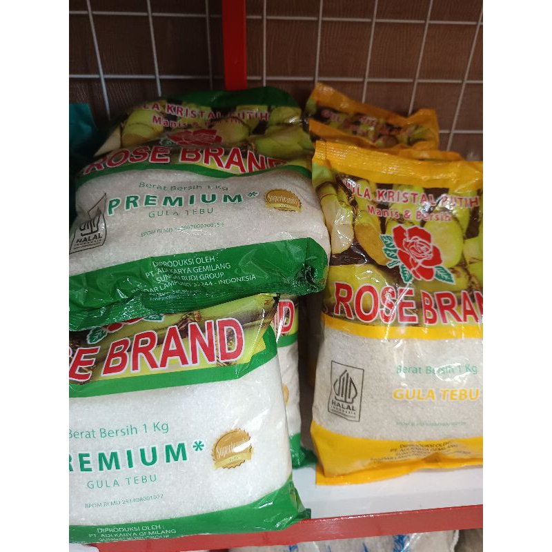 

gula rose brand 1kg hijau dan kuning