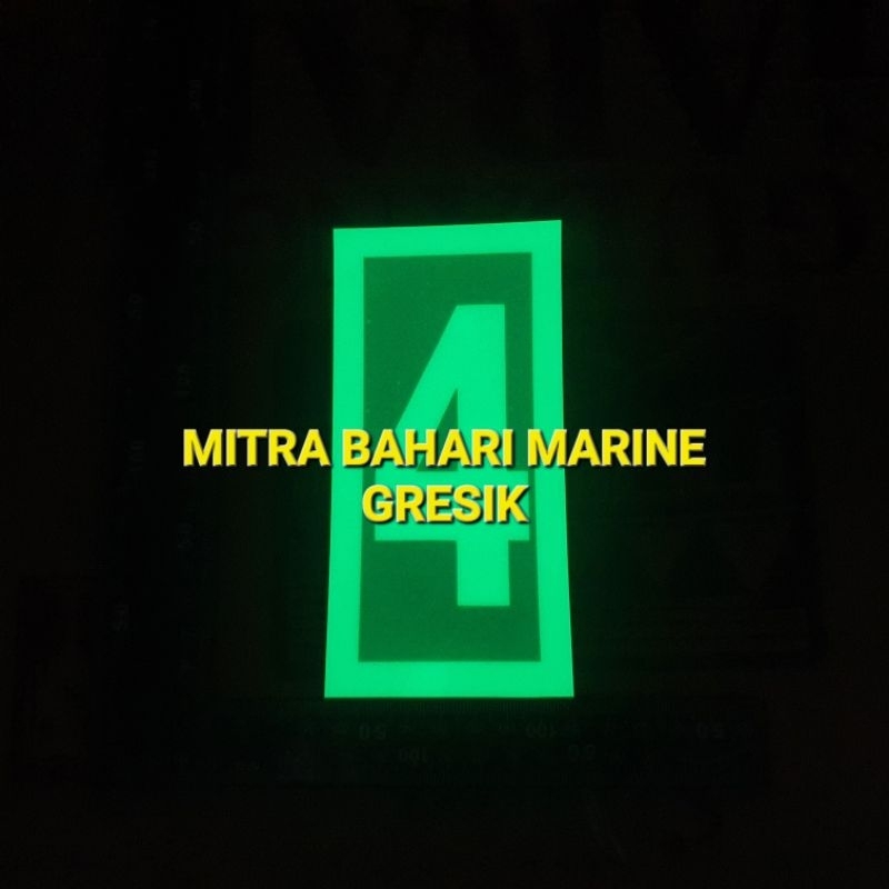 

Stiker IMO Symbol IMPA 334204, 334244 Number 4 Ukuran 7,5x15cm Glow In The Dark