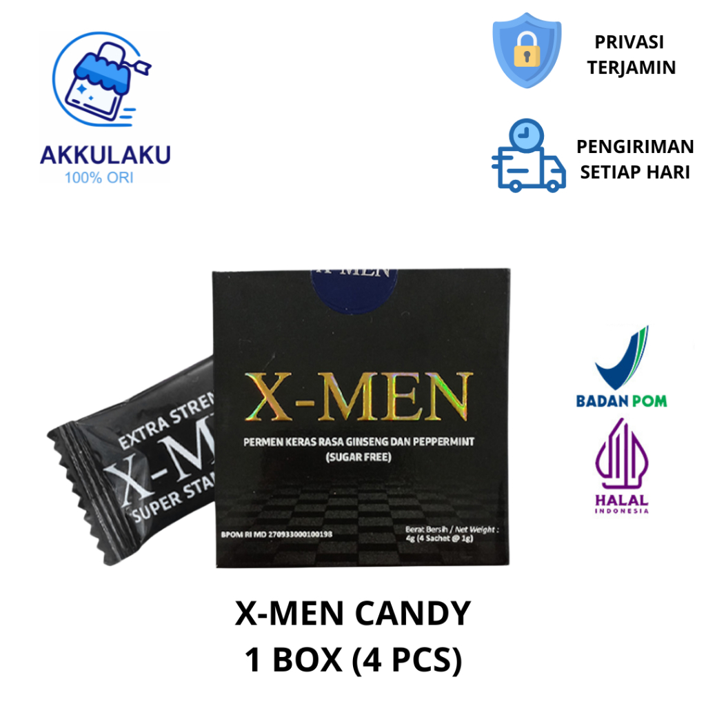 XMEN Permen Stamina Pria | X MEN Candy Original BPOM | XMAN Permen Vitalitas