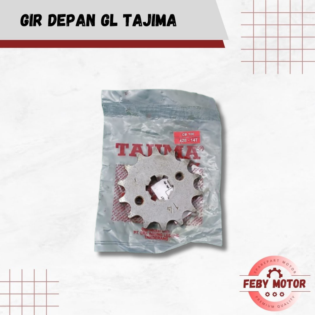 TAJIMA Gir Depan GL 100 || Gear Gir Depan GL 100 CB 100 Murah