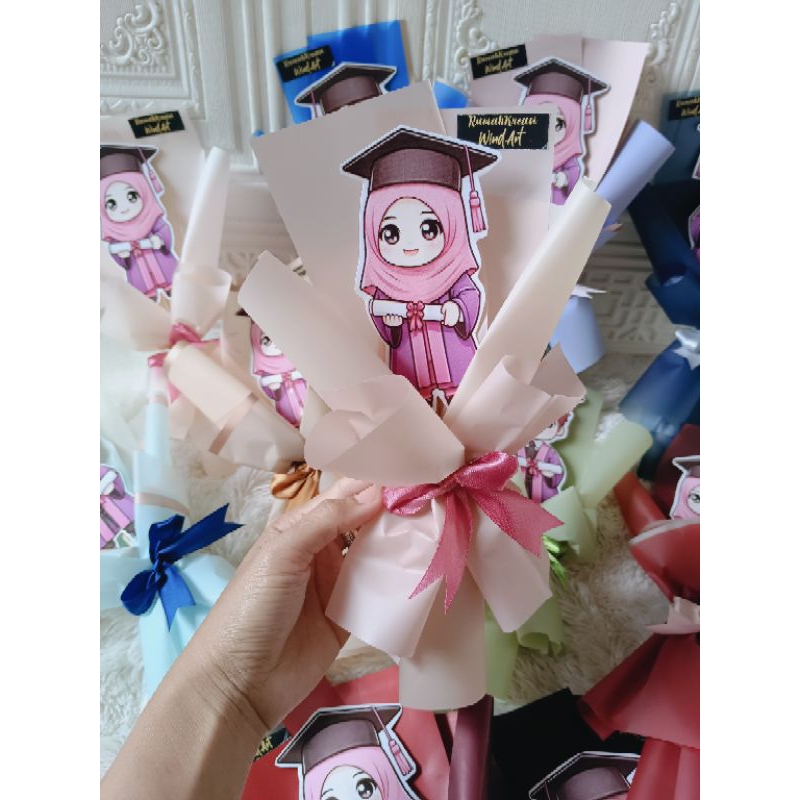 Buket Wisuda TK / Bouquet Wisuda TK / Buket topper wisuda / Bouquet topper wisuda/ Mini Buket Wisuda