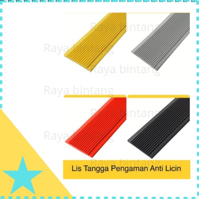 Karet lis anti licin safety 4cm Lakban anti selip Tangga Keramik 4cm Anti Licin Tangga Lis Tangga Pe