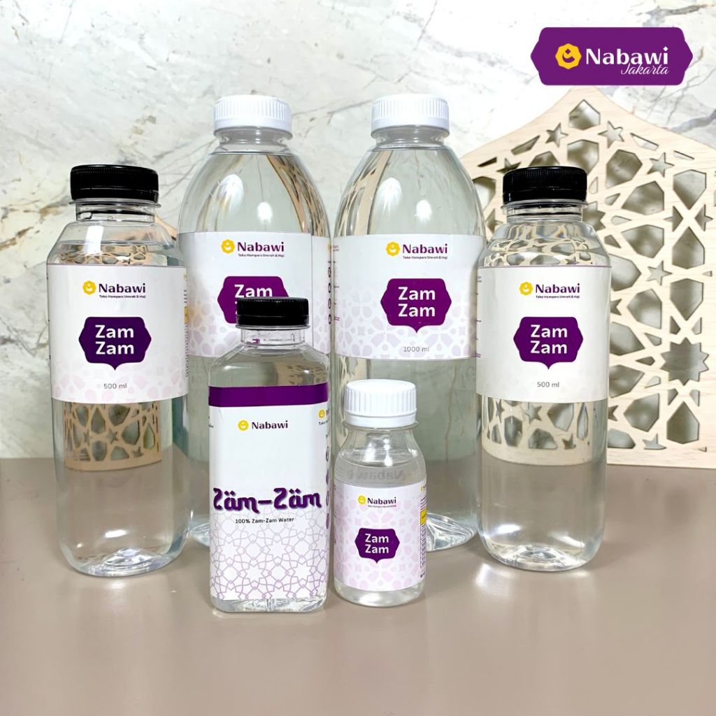

Air Zam Zam Kecil Mini 80 ml Air ZamZam 500 ml Hingaa 1Liter Harga Satuan Kemasan Botol Oleh Oleh Haji dan Umroh Nabawi Jakarta
