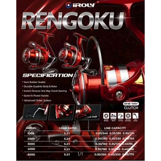 Reel Pancing Iroly Rengoku 4000