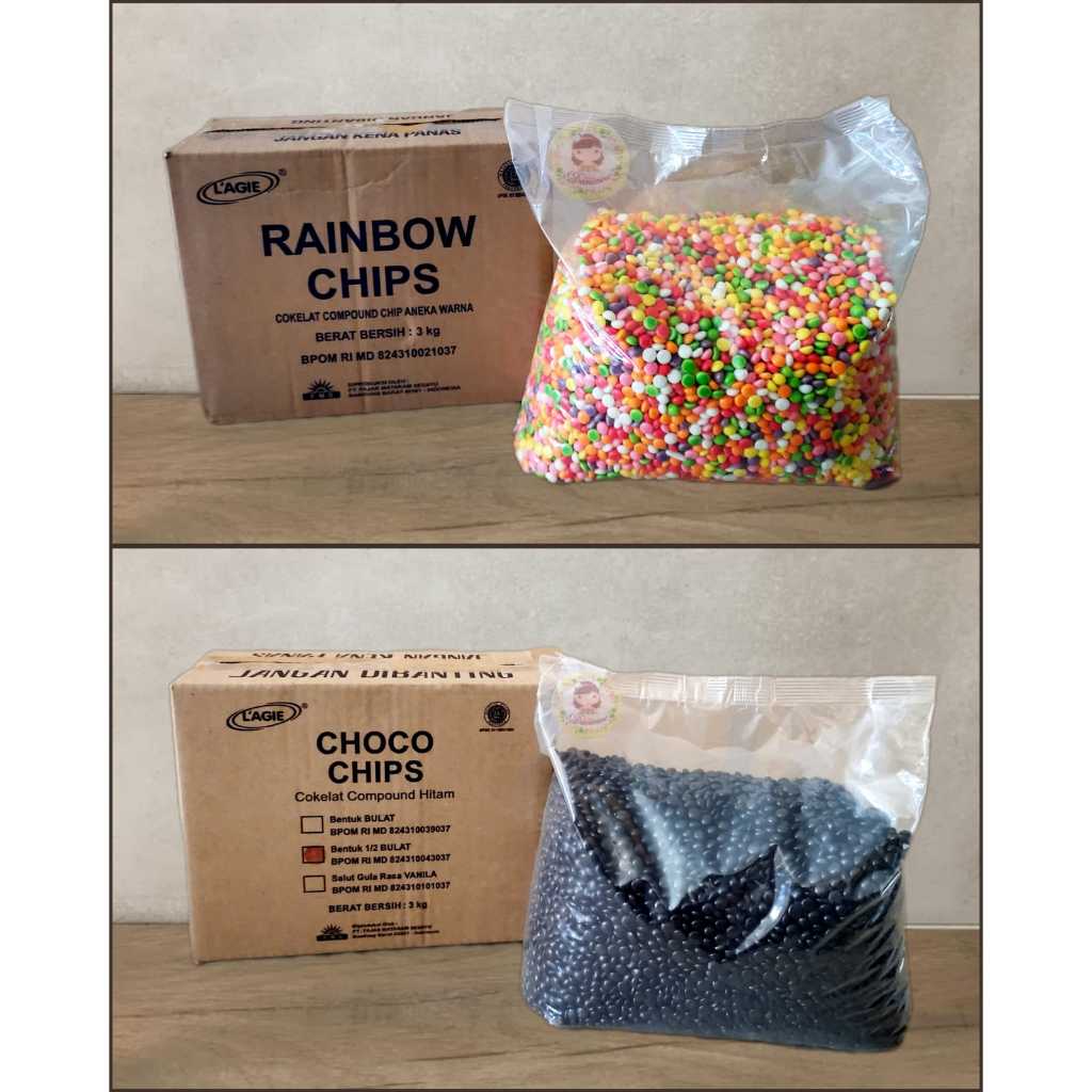 

.Sedus 3kg Lagie Coklat Choco chip mini murah topping kue cake coklat chip warna warni (SCP)