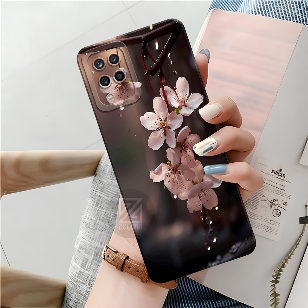 Case Samsung Galaxy A12/M12 Terbaru - Fashion Case Bunga - Softcase Samsung Galaxy A12/M12 - Case Pr