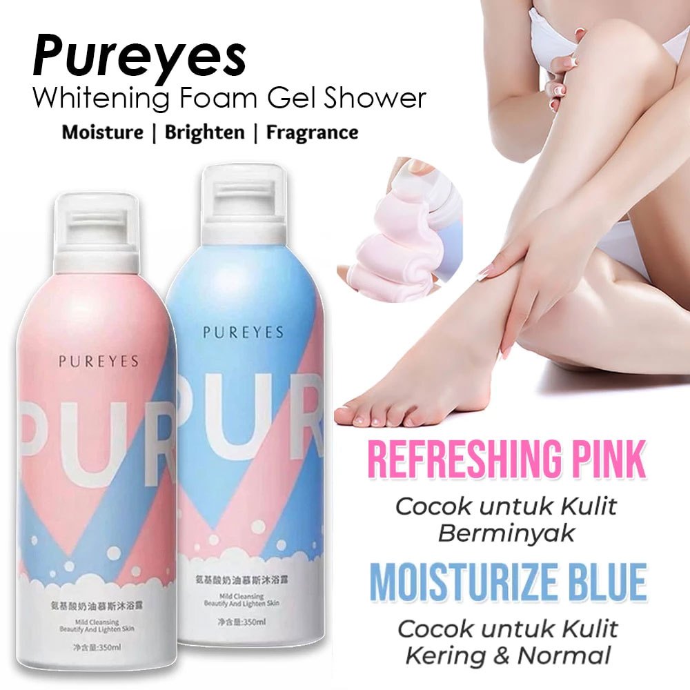 Sabun Mandi Korea Pureyes Glow Whitening Gel Shower Foam Memutihkan & Melembabkan Badan