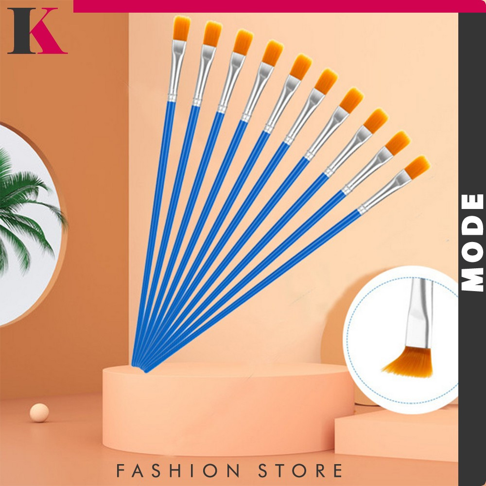 

Kuas Lukis Akrilik Bulu Nilon Cat Air / Set Kuas Lukis Lengkap Ujung Pointed dan Flat Kmode A98