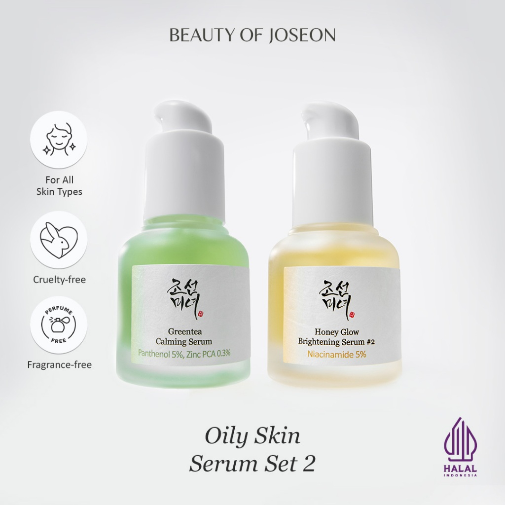 Beauty of Joseon Oily Skin Serum Set [Honey Glow Brightening Serum #2 + Greentea Calming Serum]