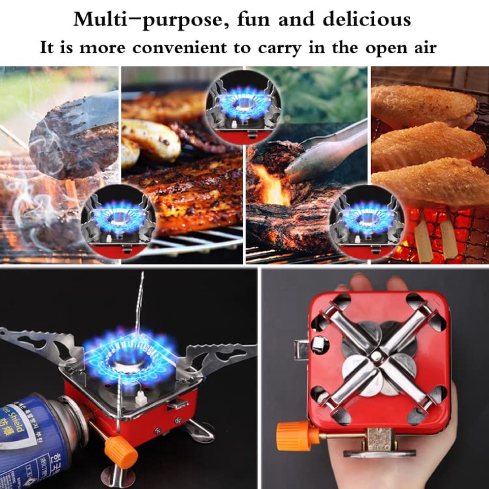 KODE K2S  Dapat Tas  Kompor Gas Camping Mini Portable Stove Mini Alat Masak Gunung