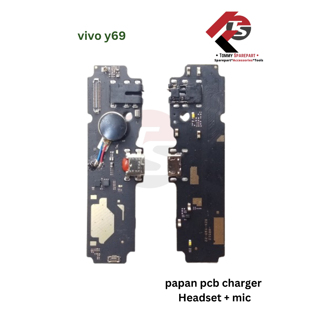 Papan Pcb Konektor Charger Vivo Y69 Headset Mic Original