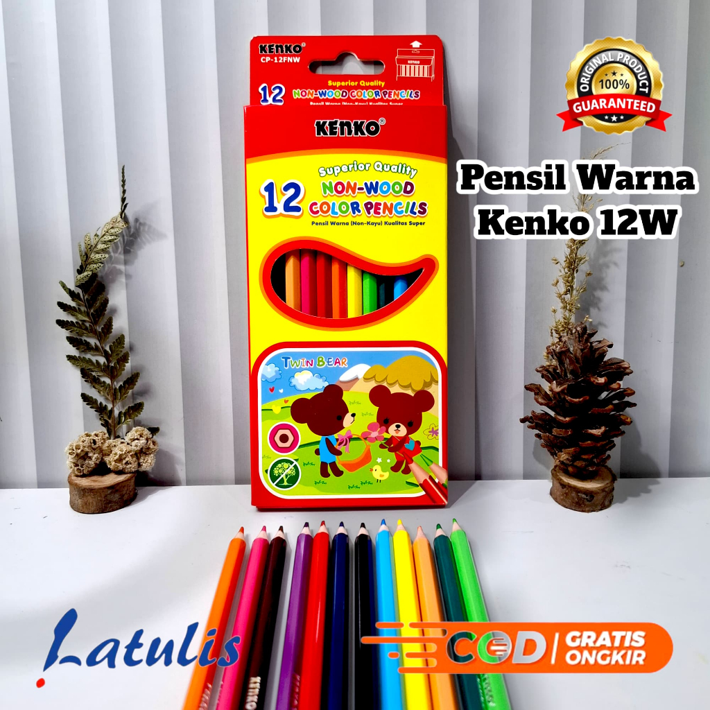 

PENSIL 12 WARNA PANJANG KENKO CP-12FNW