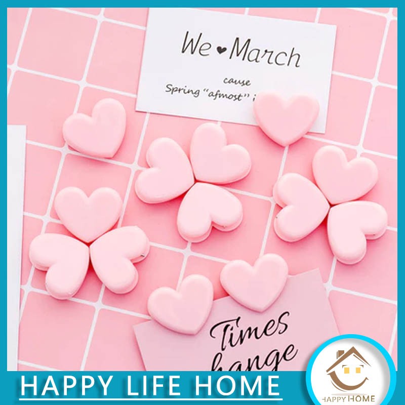 

Penjepit kertas LOVE /Penjepit Kertas Motif Hati Pink Mini Paper Clip Klip Decorative Heart Photo Clip Cute Aesthetic