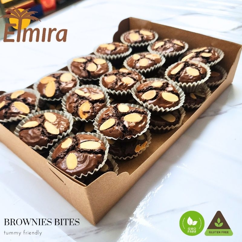 

Fudgy Chocolate Brownies Gluten Free Elmira / Belgian Dark Chocolate Brownies / Gluten Free Brownies / Gluten Free Cake / Kue Gluten Free / Brownis Bebas Gluten / Kue Sehat
