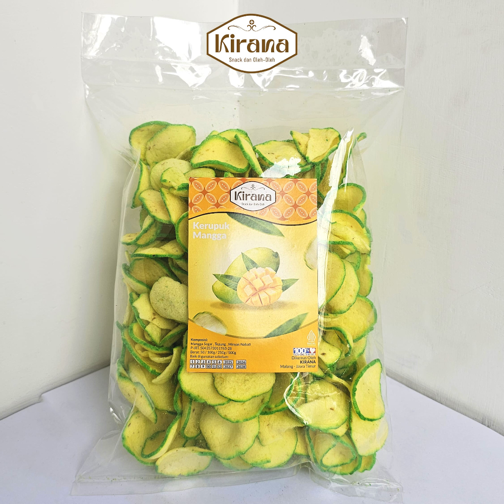

Kirana Snack Grosir - Kerupuk Buah Kerupuk Mangga 250g - Kerupuk Buah/Kerupuk Strawberry/Kerupuk Durian