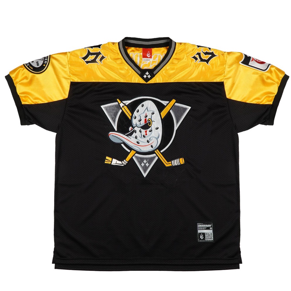 KODE F68O Jersey Crossover Md Duck Black Yellow Pro Mesh