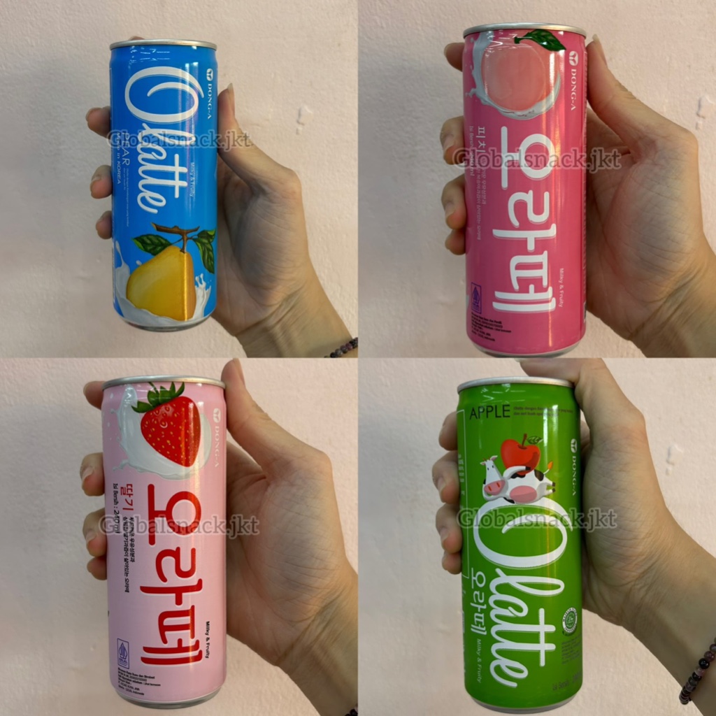 

Olatte Dong-a milk drink Korea Apple / Pear / Peach HALAL MUI