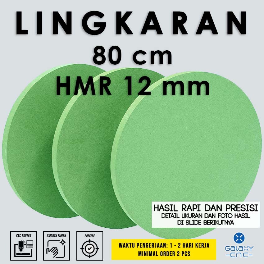 

Lingkaran 80 cm - HMR 12 mm - MDF board / papan MDF kayu