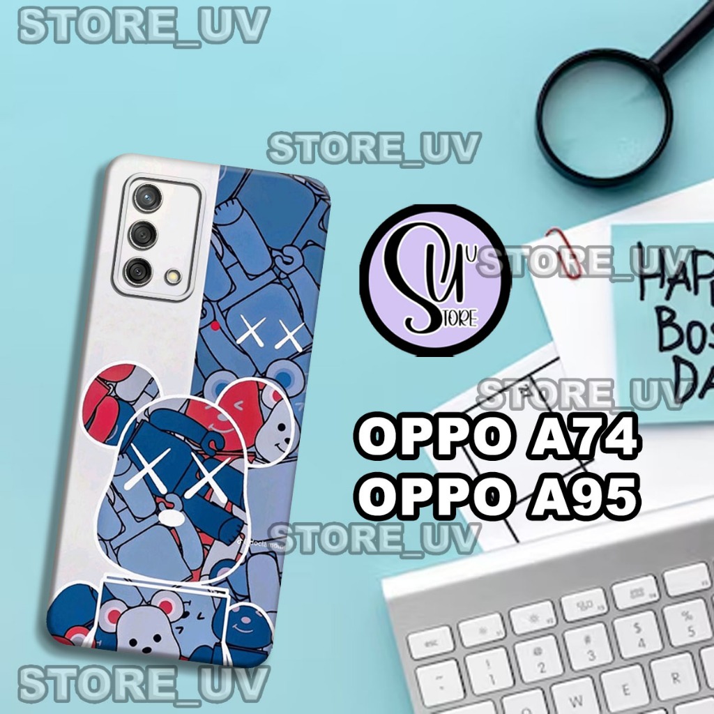 S20 Case OPPO A74/A95 terbaru - Motif SMILE - Casing Lucu - Softcase Keren - Bahan Karet Lentur - st