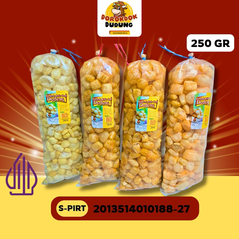 

Dorokdok Dudung Original Kerupuk Rambak Kulit Sapi (isi bersih 250-300gr)