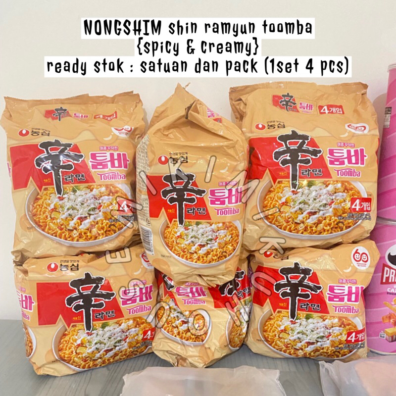 

READY STOCK SHIN RAMYUN TOOMBA RAMYEON NONGSHIM SHINTOOMBA EDWARD LEE CULINARY CLASS WARS KOREAN NOODLE RAMEN TOOWOOMBA CREAMY SPICY CARBOBARA BOWL PACK ISI 4 KOREA PALDO MIE INSTANT SHINRAMYUN MUKBANG MOEKBANG RECIPE RESEP