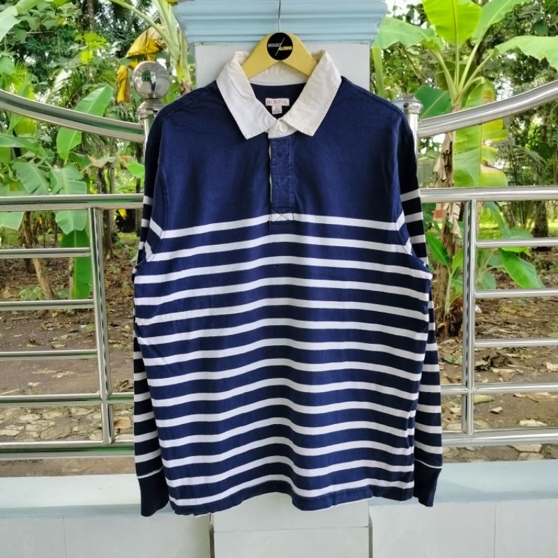 Long Sleeve / Polo Shirt / Rugby Shirt / Vintage / Second / MERONA