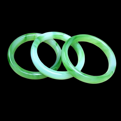 GELANG CANTIK BATU GIOK HIJAU BATU ALAMI Gelang Terapi Kesehatan Batu Giok Natural - free BOX Gelang