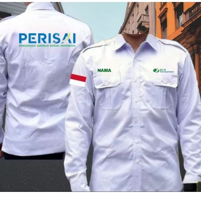 kemeja BPJS baju BPJS seragam BPJS Pdh BPJS Pdl BPJS kemeja kerja BPJS baju kerja BPJS seragam kerja