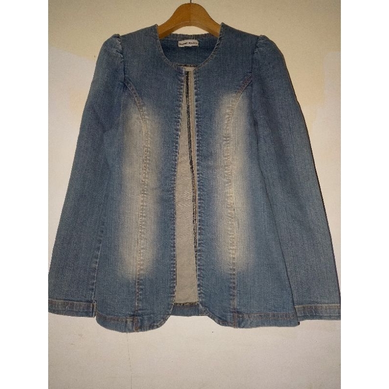 Tymie - (PRELOVED) Jacket Vintage Jacket Jeans Wanita Lengan Panjang Blazer Jeans Wanita Jacket Jean