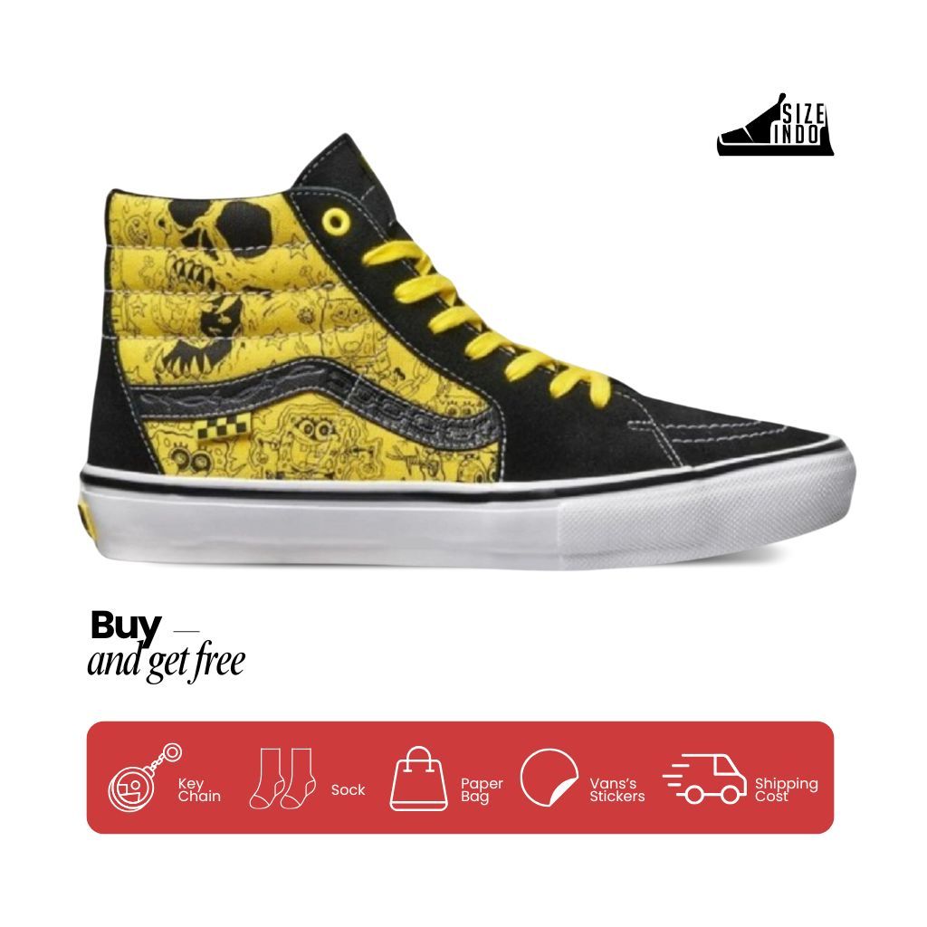 Sepatu Sk8 Hi X Spongebob Collab