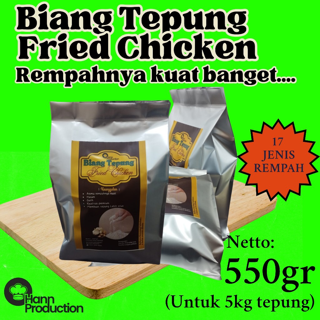 

Bumbu Tepung Fried Chicken 500 gr
