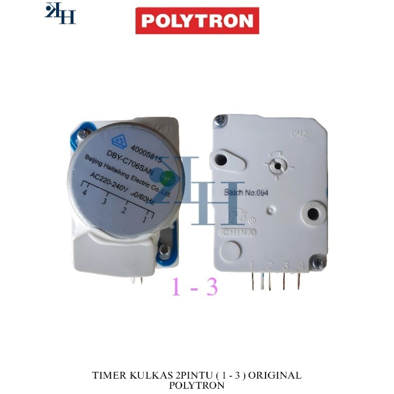 TIMER KULKAS POLYTRON 2 PINTU 1-3