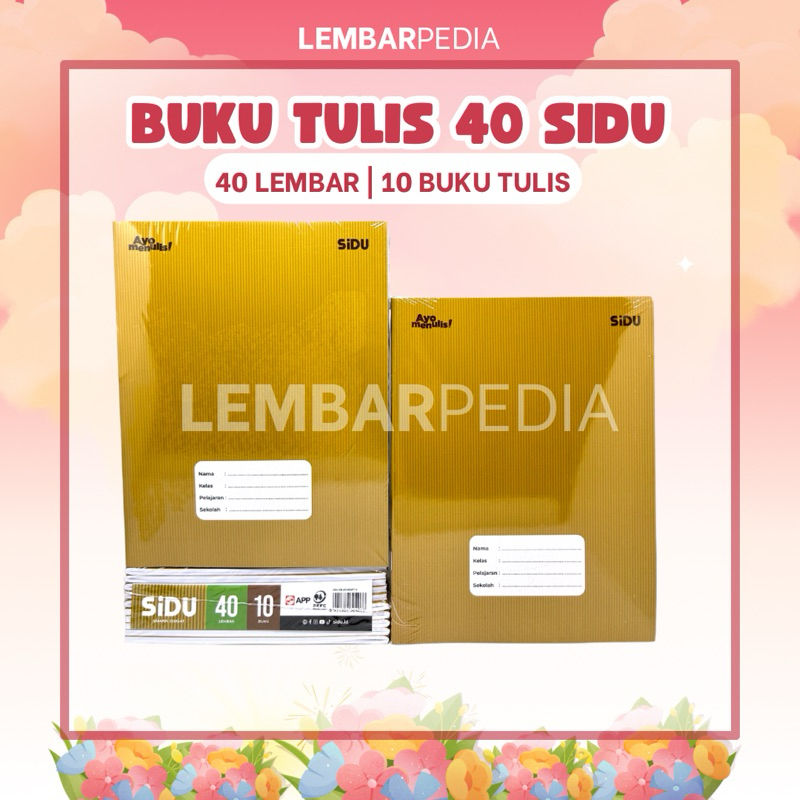 

Buku Tulis SIDU 40 lembar - 10 Buku Tulis