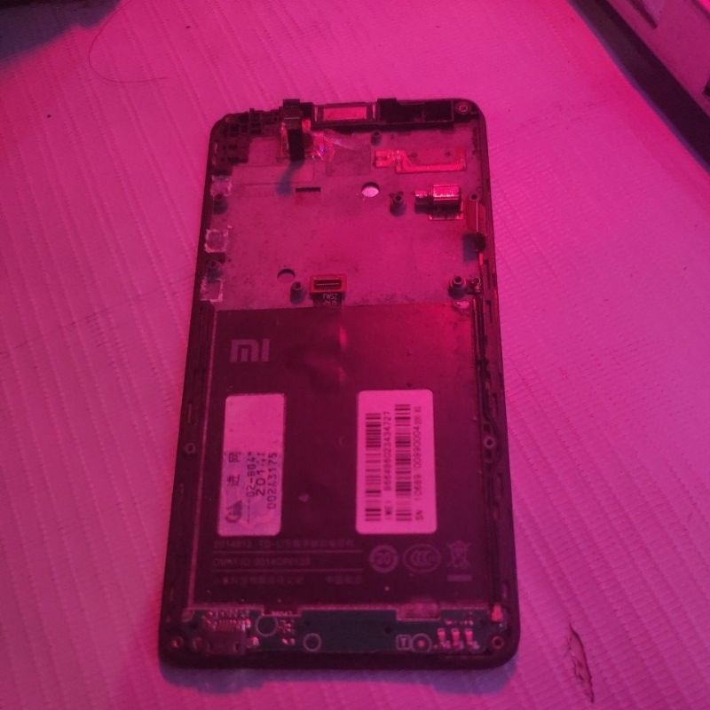 lcd+freme redmi note 2 no minus